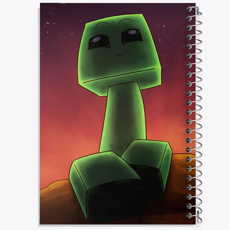 دفتر نت موسیقی 50 برگ خندالو مدل ماینکرافت (Minecraft) کد N47