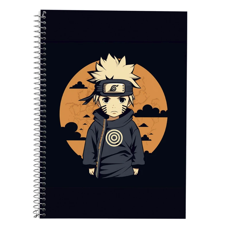 دفتر زبان 50 برگ مدوپد مدل سه خط طرح Naroto کد DF11457