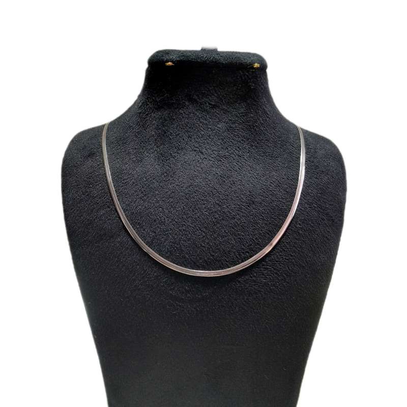 زنجیر نقره زنانه مدل هرینگبون کد 014 زنجیر نقره زنانه مدل هرینگبون کد 014