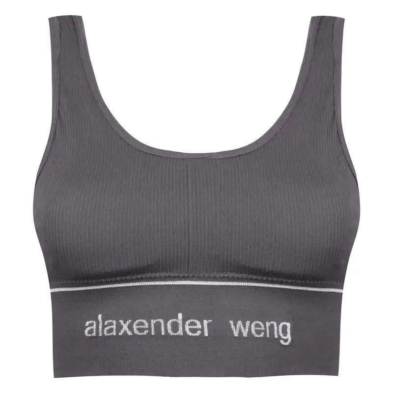 نیم تنه ورزشی زنانه ماییلدا مدل بدون فنر پددار کد 4559 رنگ خاکستری