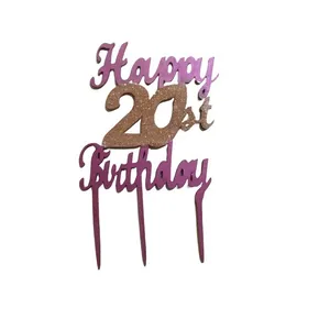 تاپر کیک مدل happy طرح عدد 20