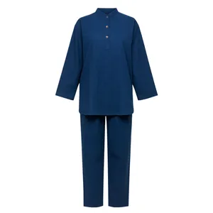 ست تونیک و شلوار رسمی زنانه مدل سه دکمه لینن کد 24083313