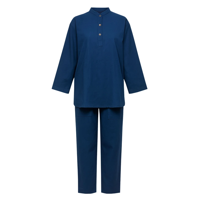 ست تونیک و شلوار رسمی زنانه مدل سه دکمه لینن کد 24083313