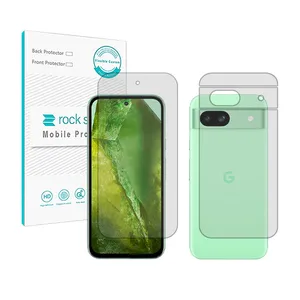 Rockspace HyGEL transparent screen protector suitable for Pixel 8a mobile phone along with the back protector