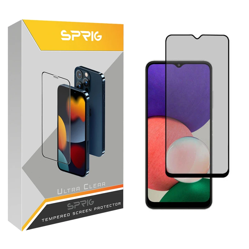 محافظ صفحه نمایش حریم شخصی اسپریگ مدل PRVSP مناسب برای گوشی موبایل سامسونگ Galaxy A22 5G