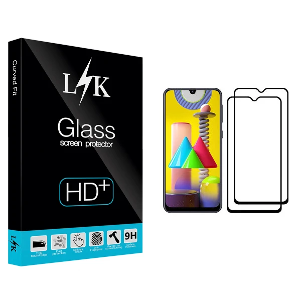 محافظ صفحه نمایش ال کی مدل +LITE مناسب برای گوشی موبایل سامسونگ Galaxy M31 Prime بسته دو عددی