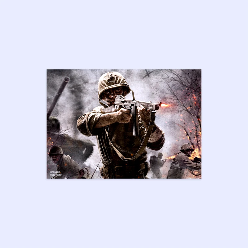 پوستر هومرو مدل فلزی طرح بازی کال اف دیوتی کد PS250