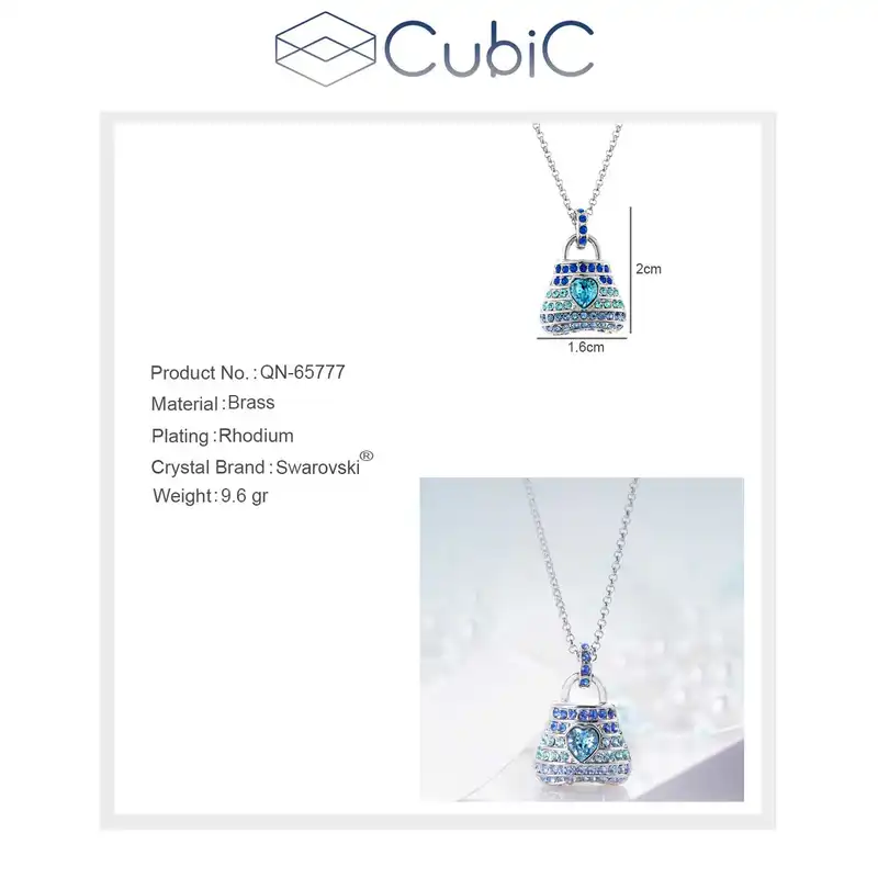 گردنبند زنانه کوبیک مدل QN-65777