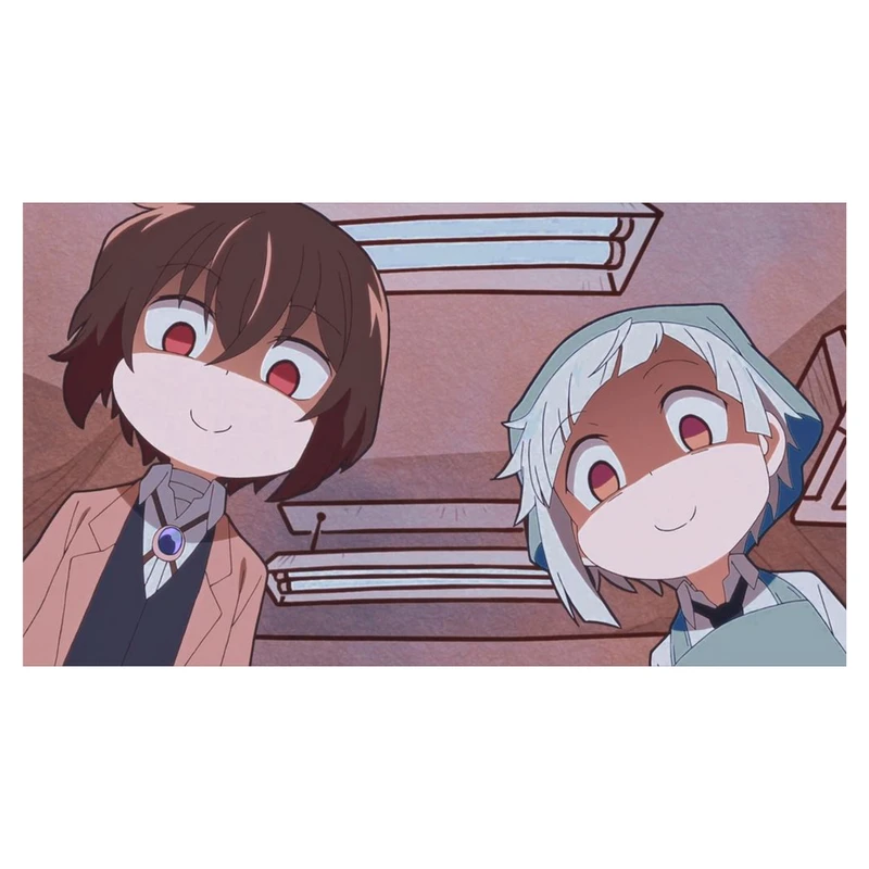 استیکر لپ تاپ و موبایل مدل انیمه طرح سگ‌های ولگرد بانگو اوسامو دازای Bungo Stray Dogs Osamu dazai کد 346