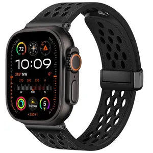 بند اسپریگ مدل NK Leather Magnet مناسب برای اپل واچ Ultra / Ultra 2 49mm