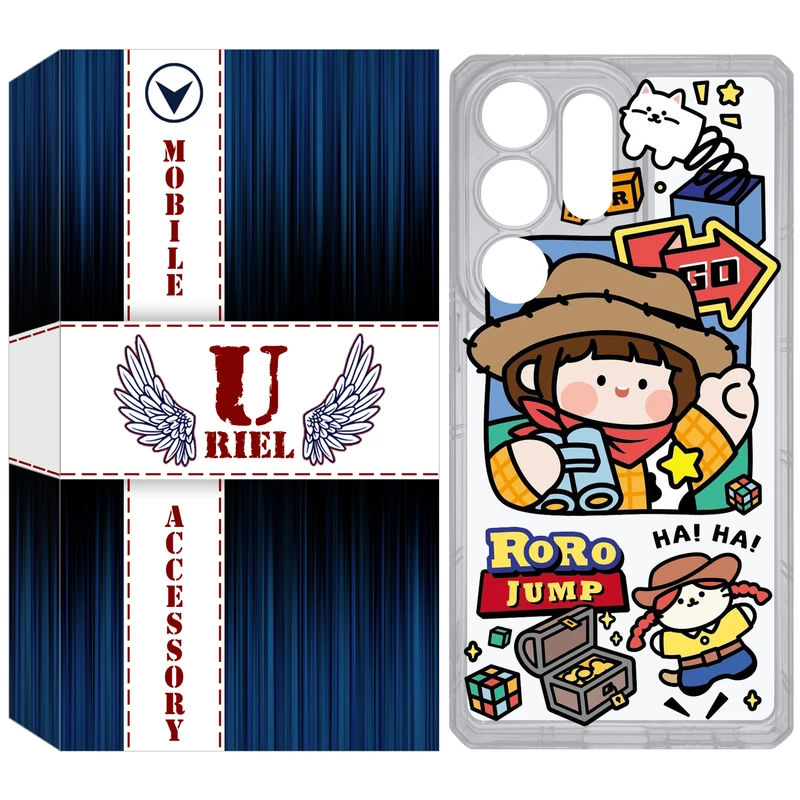 کاور یوریل مدل Clear کد 29 طرح دختر خوشحال مناسب برای گوشی موبایل سامسونگ Galaxy S25 Ultra