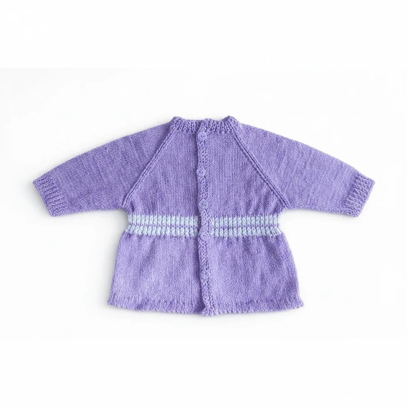 ژاکت نوزادی مدل دست بافت مهتاب
