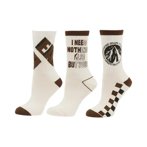 جوراب ورزشی ضد تعریق ساق بلند زنانه مدل m-f-3 بسته 3 عددی