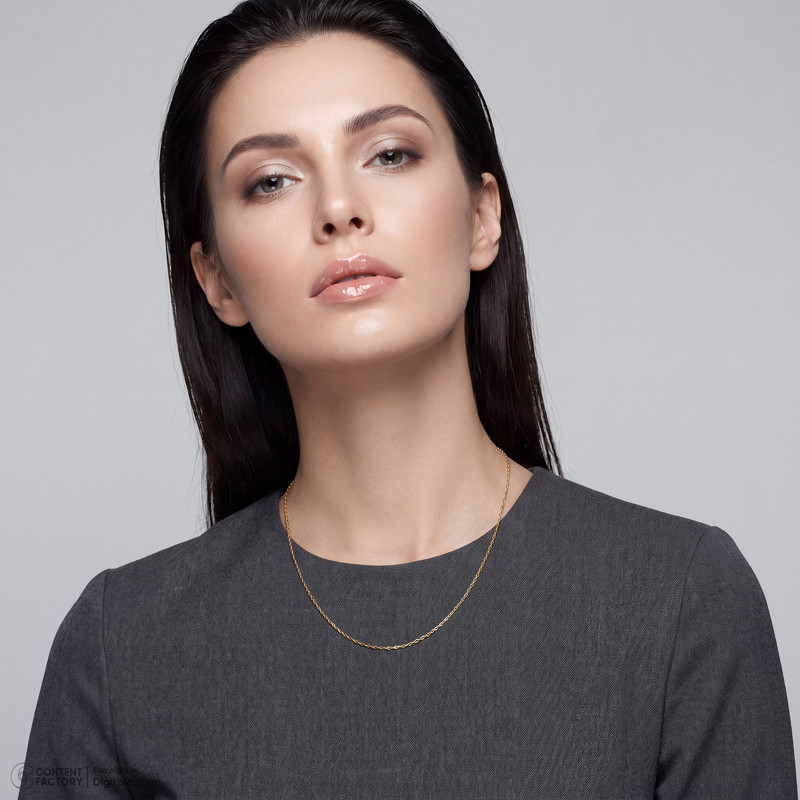 زنجیر حلقه‌ای (فلامینگو) طلا 18 عیار زنانه حافا گلد مدل R234