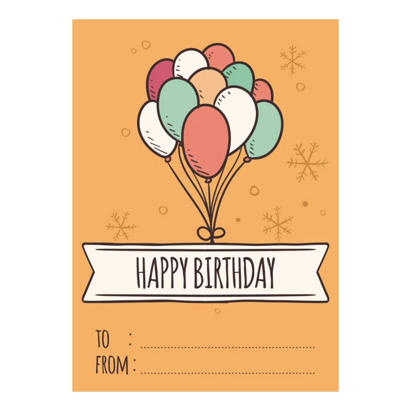 کارت پستال مدل happy birthday کد 23