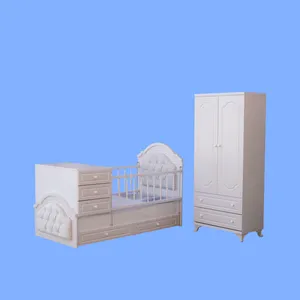 سرویس تخت و کمد کودک و نوزاد مدل مجلل
