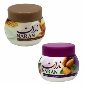 کرم مرطوب کننده ناران مدل عسل حجم 180 میلی لیتر به همراه کرم مرطوب کننده مدل بادام حجم 180 میلی لیتر