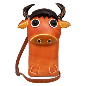 کیف چرمی مدل دخترانه طرح گاو