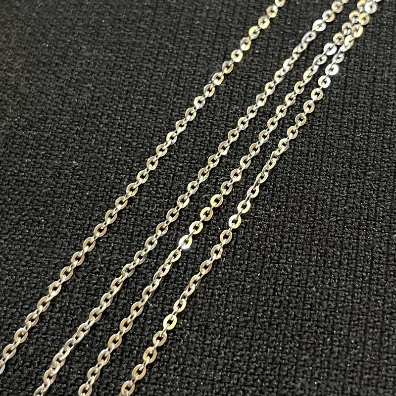 زنجیر نقره زنانه مدل دیپلمات تراشدار ITAlY