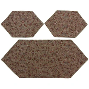 ست 3 تکه رومیزی ترمه کد TRSETE62