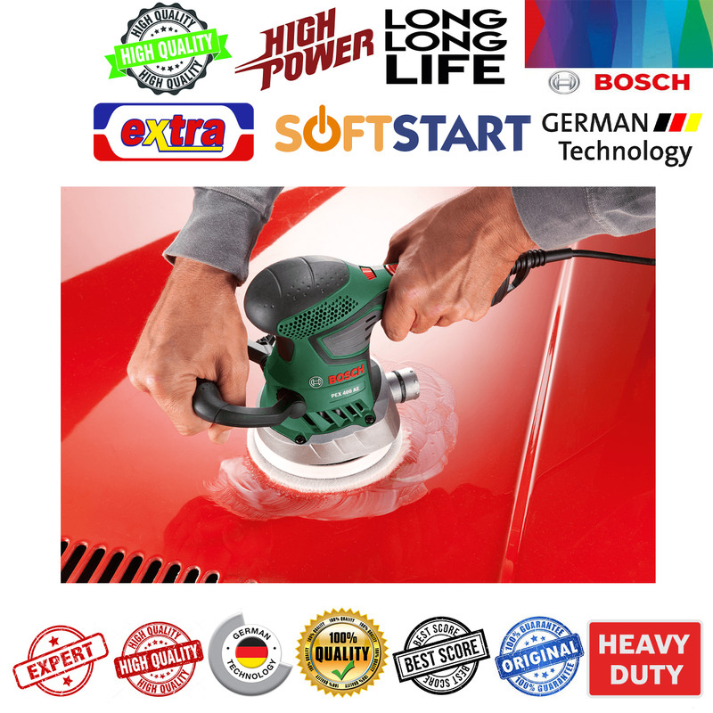 دستگاه سنباده دو کاره لرزان بوش مدل 125mm - PEX-400 Advanced