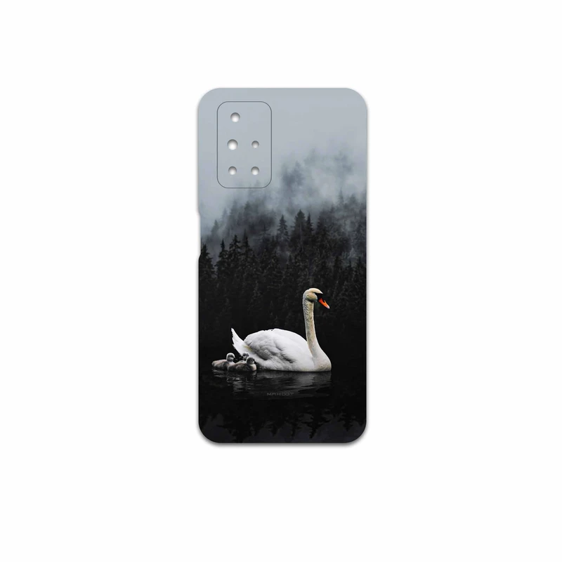 برچسب پوششی ماهوت مدل Swan-Lake مناسب برای گوشی موبایل شیائومی Redmi 10