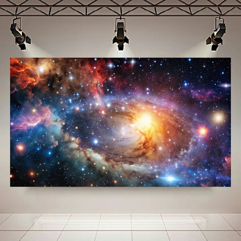 پوستر طرح مخمل کهکشان مدل ستارگان کد AR302664