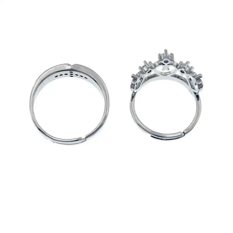 ست انگشتر زنانه و مردانه برانت طرح پادشاه و ملکه