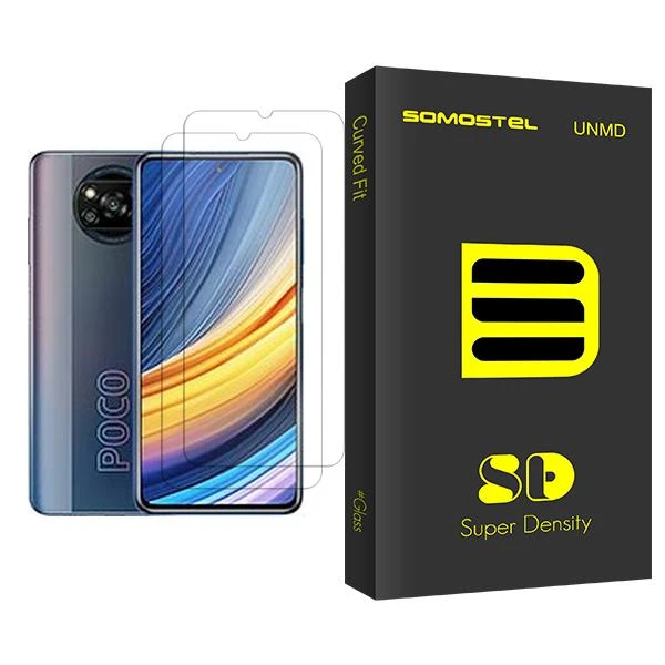 محافظ صفحه نمایش سوماستل مدل SD Glass MIX002 مناسب برای گوشی موبایل شیائومی Poco X3 Pro بسته دو عددی