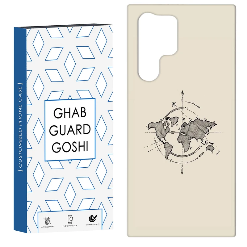 کاور قاب گارد گوشی طرح نقشه کد Dimo-175 مناسب برای گوشی موبایل سامسونگ Galaxy S22 ULTRA
