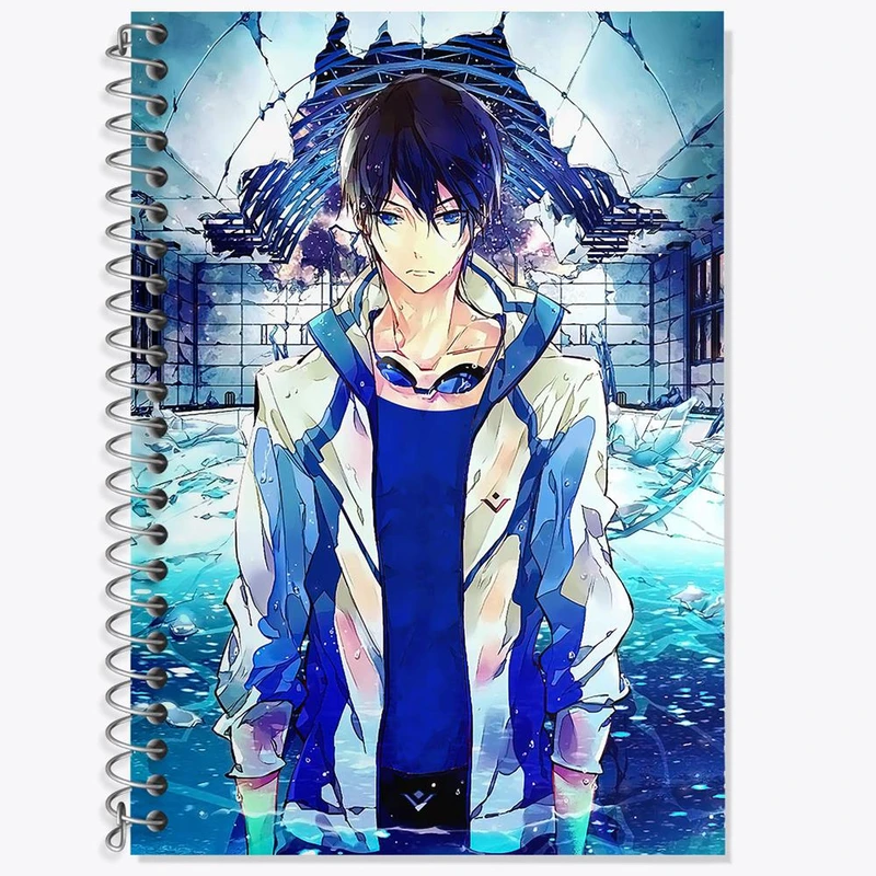 دفتر زبان 50 برگ خندالو مدل دو خط طرح هاروکا انیمه فری تیل Fairy Tail کد 15619