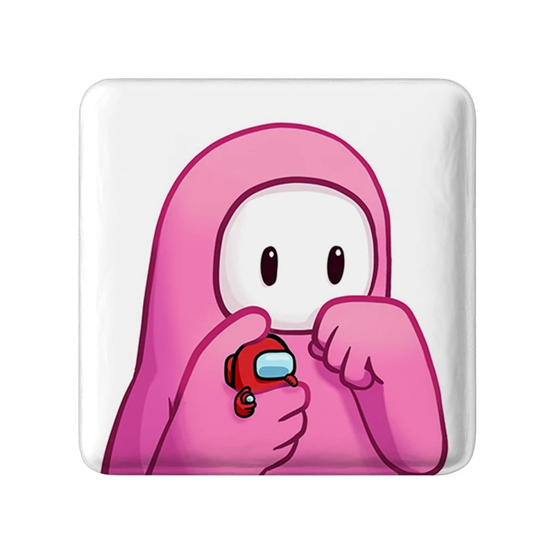 پیکسل خندالو طرح بازی فال گایز (Fall Guys) مدل مربعی کد 32813