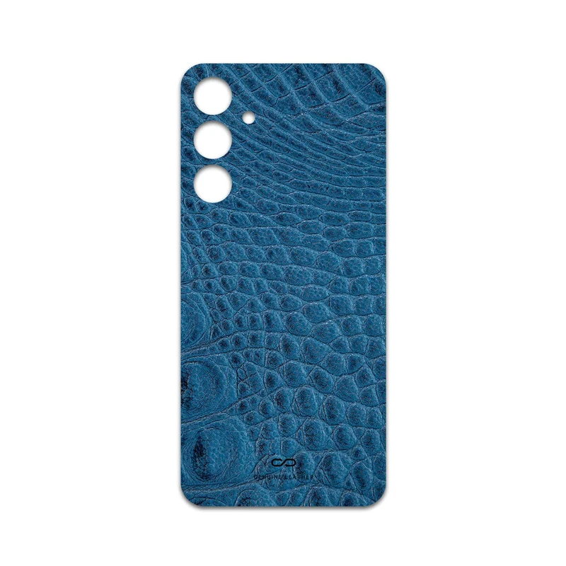 برچسب پوششی ماهوت مدل Blue-Crocodile-Leather مناسب برای گوشی موبایل سامسونگ Galaxy A16 5G
