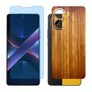 Glass Together model anti blue screen protector suitable for Xiaomi Poco X7 Pro mobile phone with back cover sticker