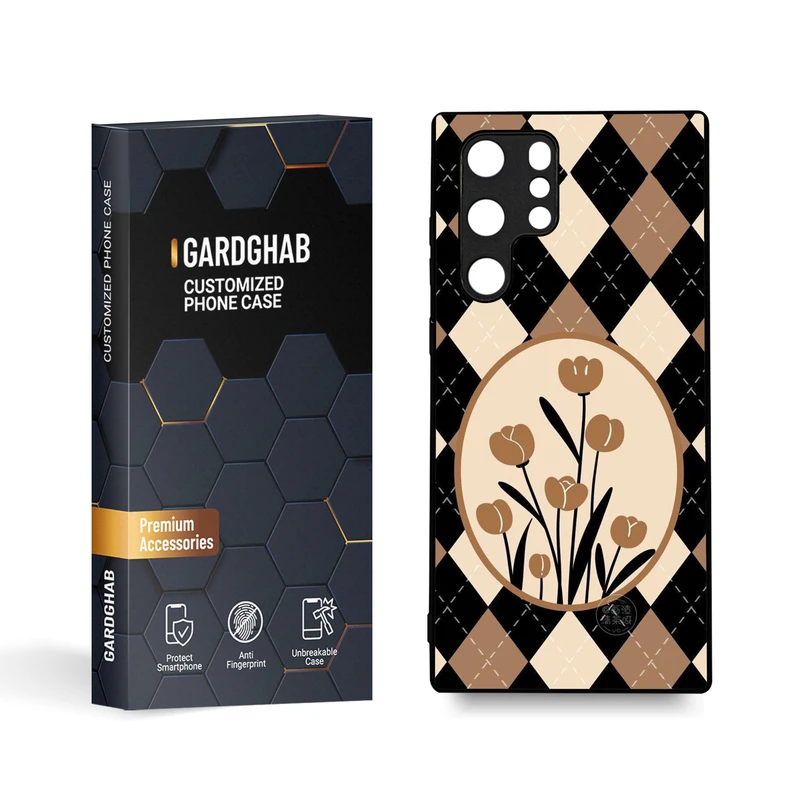 کاور گارد قاب مدل گل مناسب برای گوشی موبایل سامسونگ Galaxy S22 Ultra