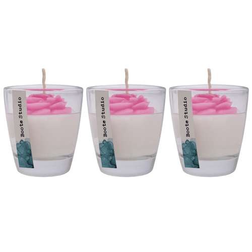 شمع معطر مدل رزا بسته 3 عددی