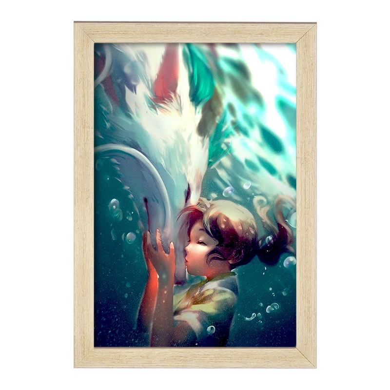 تابلو خندالو مدل چیهیرو و هاکو انیمه شهر اشباح Spirited Away  کد 12091