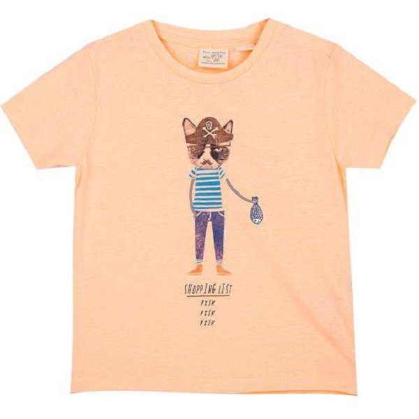 تی شرت آستین کوتاه نوزادی دخترانه مدل MMDS- AG7877