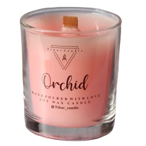 شمع دست ساز تیهار کندل مدل S.S.ORCHID.01