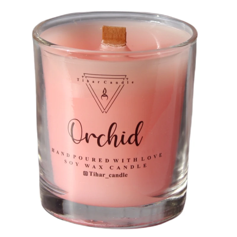 شمع دست ساز تیهار کندل مدل S.S.ORCHID.01