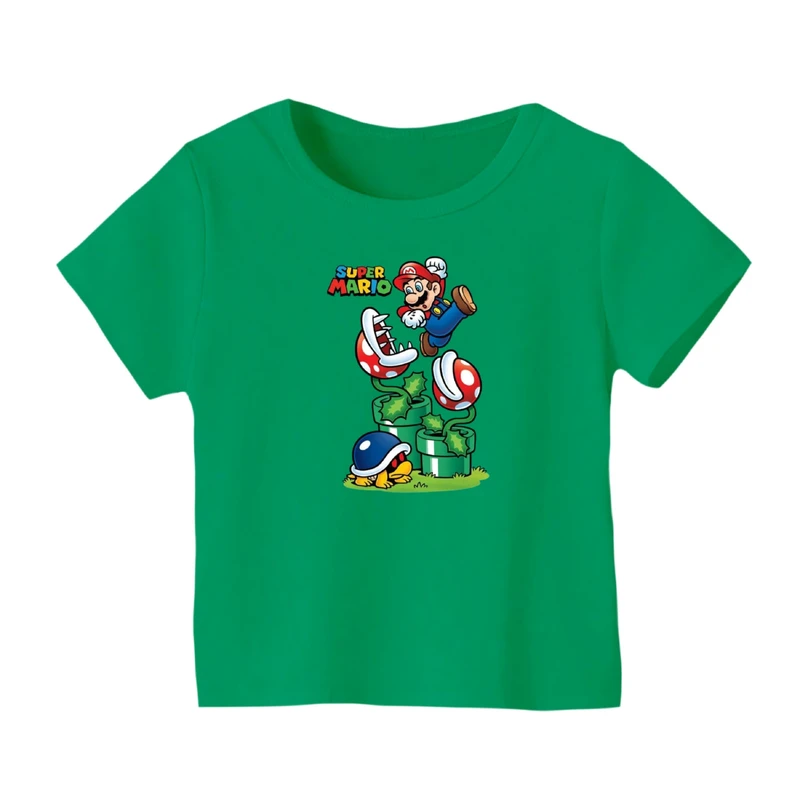 تی شرت آستین کوتاه بچگانه مدل ماریو کد ۳