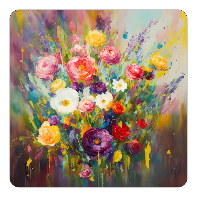 مگنت کاکتی طرح نقاشی رنگ روغن مدل mp71693