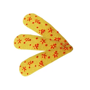 گیره مو دخترانه مدل تق تقی  گلدوزی شده HT - 0017 مجموعه سه عددی