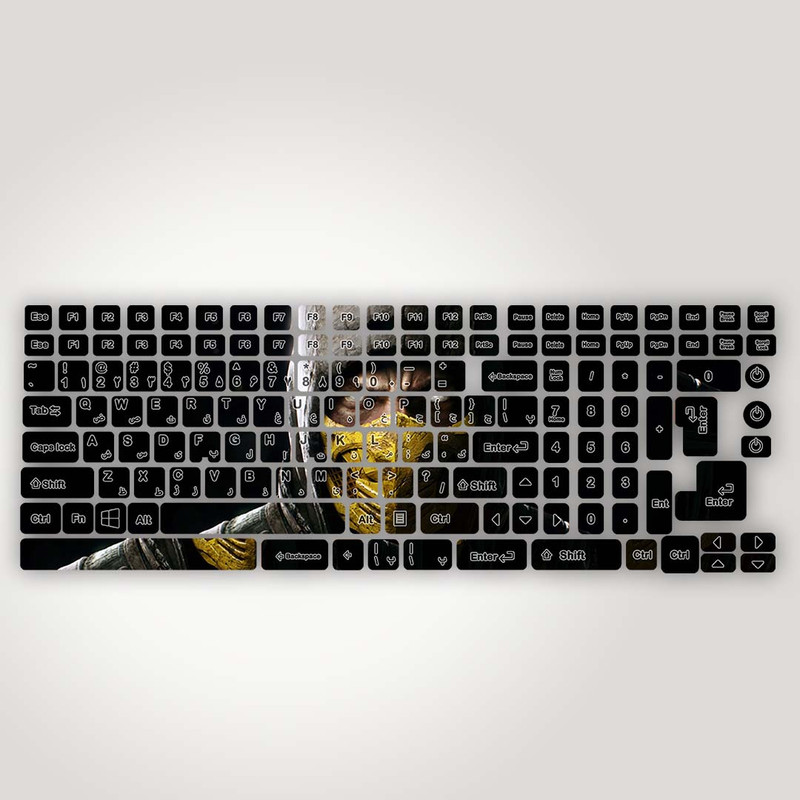 برچسب حروف فارسی کیبورد مدل Gaming کد K-120 