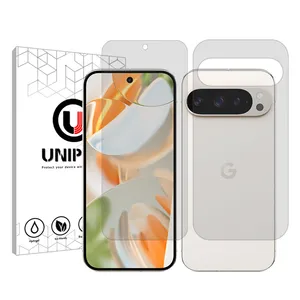 UNIPRO Star 4 model transparent screen protector suitable for Google Pixel 9 Pro mobile phone along with the back protector