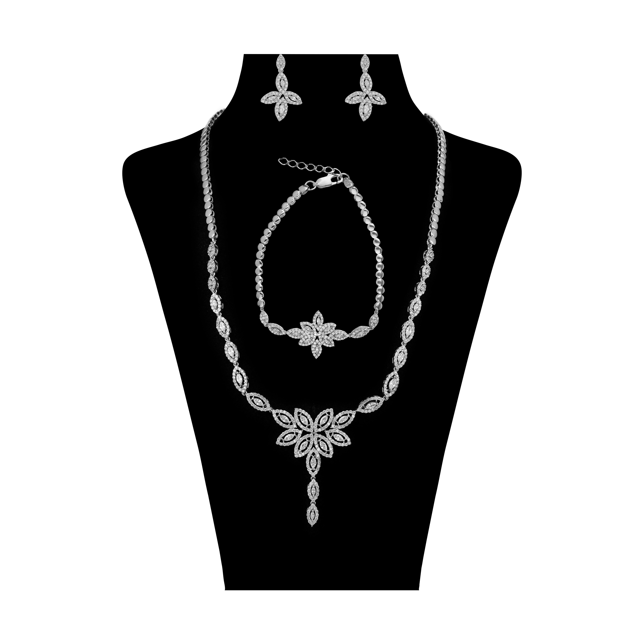 نیم ست نقره زنانه سینانر مدل SNR-R083