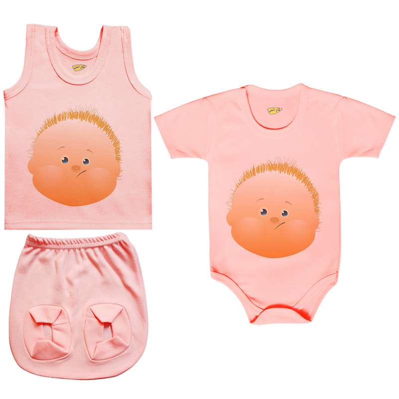 ست 3 تکه لباس نوزادی کارانس مدل PRSZS-3254