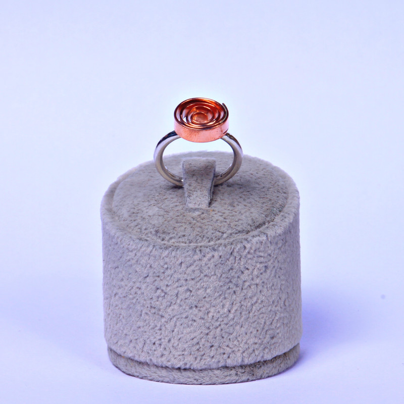 انگشتر نقره زنانه مدل تاو H03