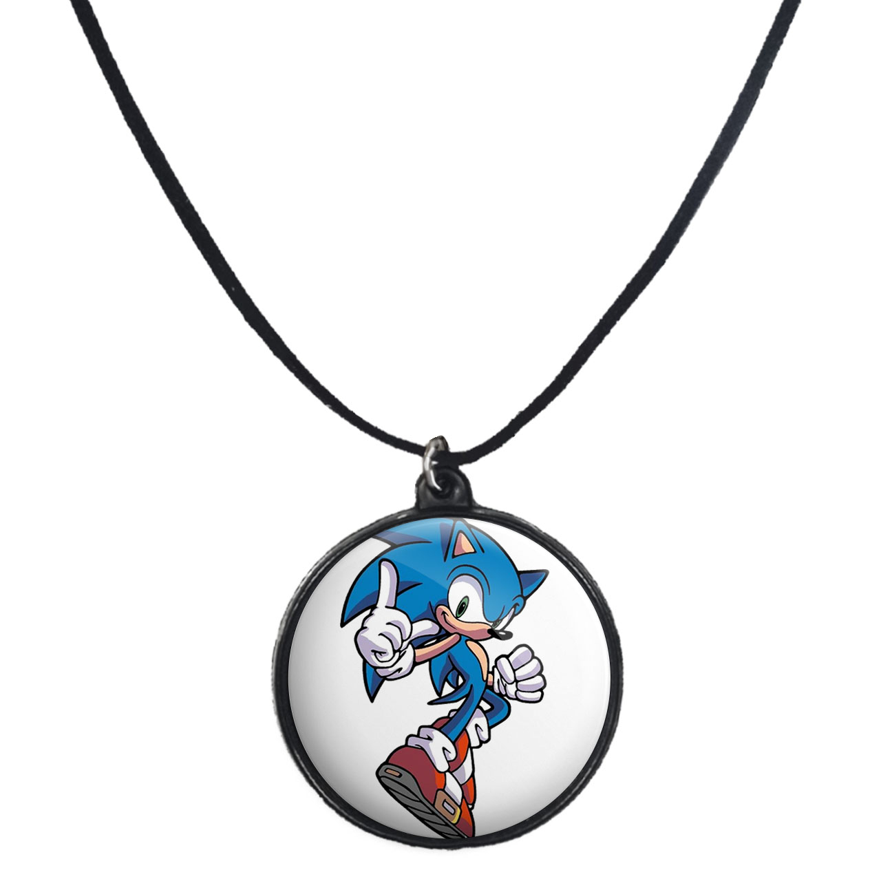 گردنبند پرمانه طرح سونیک کد pmb.14913 مدل دو طرفه