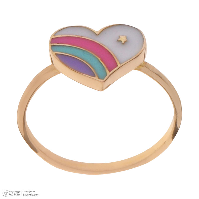 انگشتر طلا 18 عیار دخترانه میو گلد مدل R1329-45